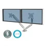 Fellowes Platinum Series Soporte Doble para Monitor Plata
